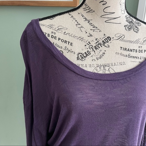 NWOT Blue Life X Planet Blue Slouchy Long Sleeve - Picture 4 of 5